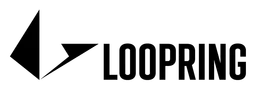 Loopring logo, black wordmark version, on a transparent background