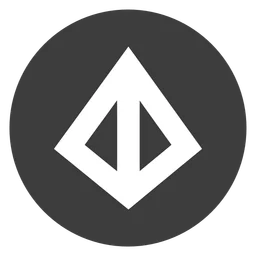 Loopring logo, monochrome icon version, on a transparent background