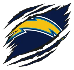 Los Angeles Chargers logo, icon version, on a transparent background