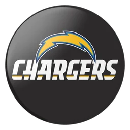 Los Angeles Chargers logo, monochrome icon version, on a transparent background
