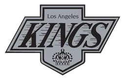 Los Angeles Kings logo, monochrome version, on a transparent background