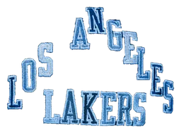 Los Angeles Lakers logo, horizontal version, on a transparent background