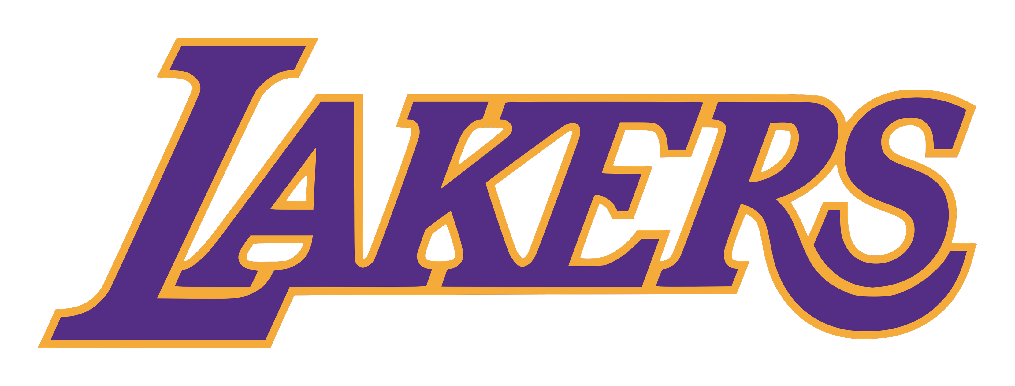 Los Angeles Lakers logo on a transparent background