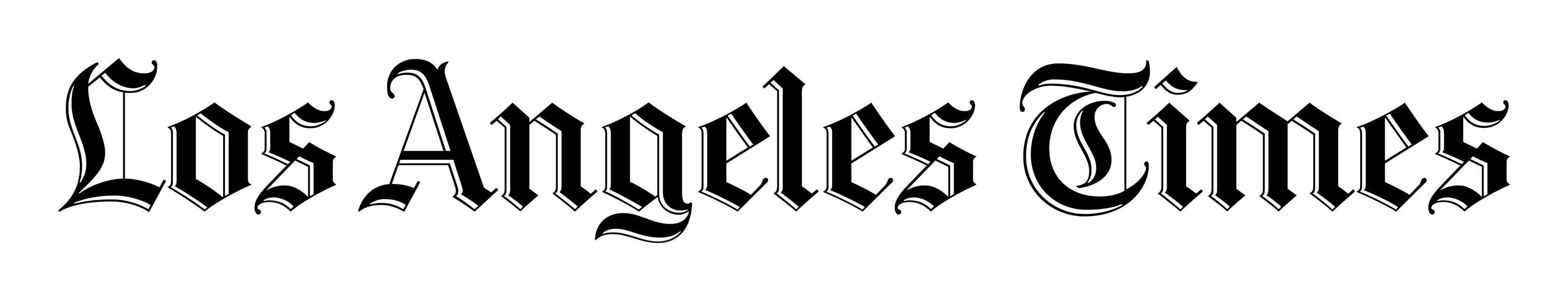 Los Angeles Times logo on a transparent background