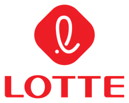 Lotte logo, horizontal version, on a transparent background