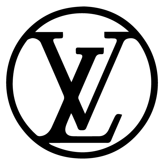 Louis Vuitton logo, monochrome icon version, on a transparent background