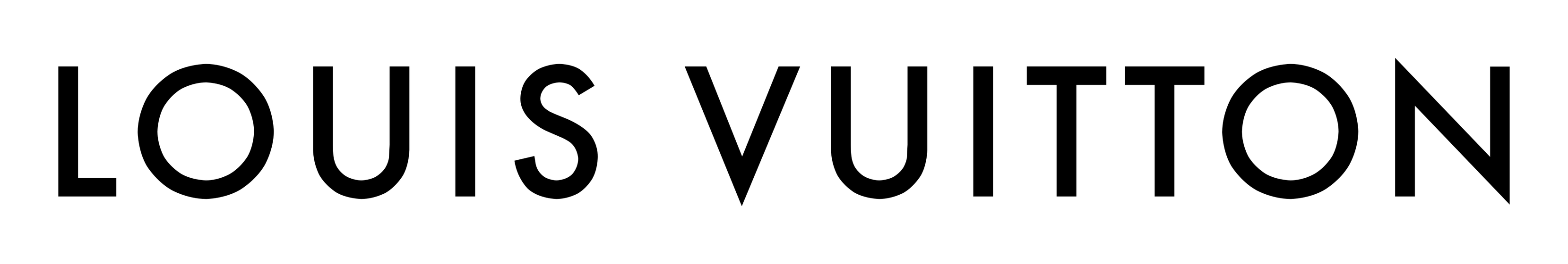 Louis Vuitton logo on a transparent background