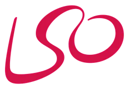 Logo da Lso, versão horizontal, em fundo transparente