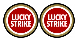 Lucky Strike logo, horizontal version, on a transparent background
