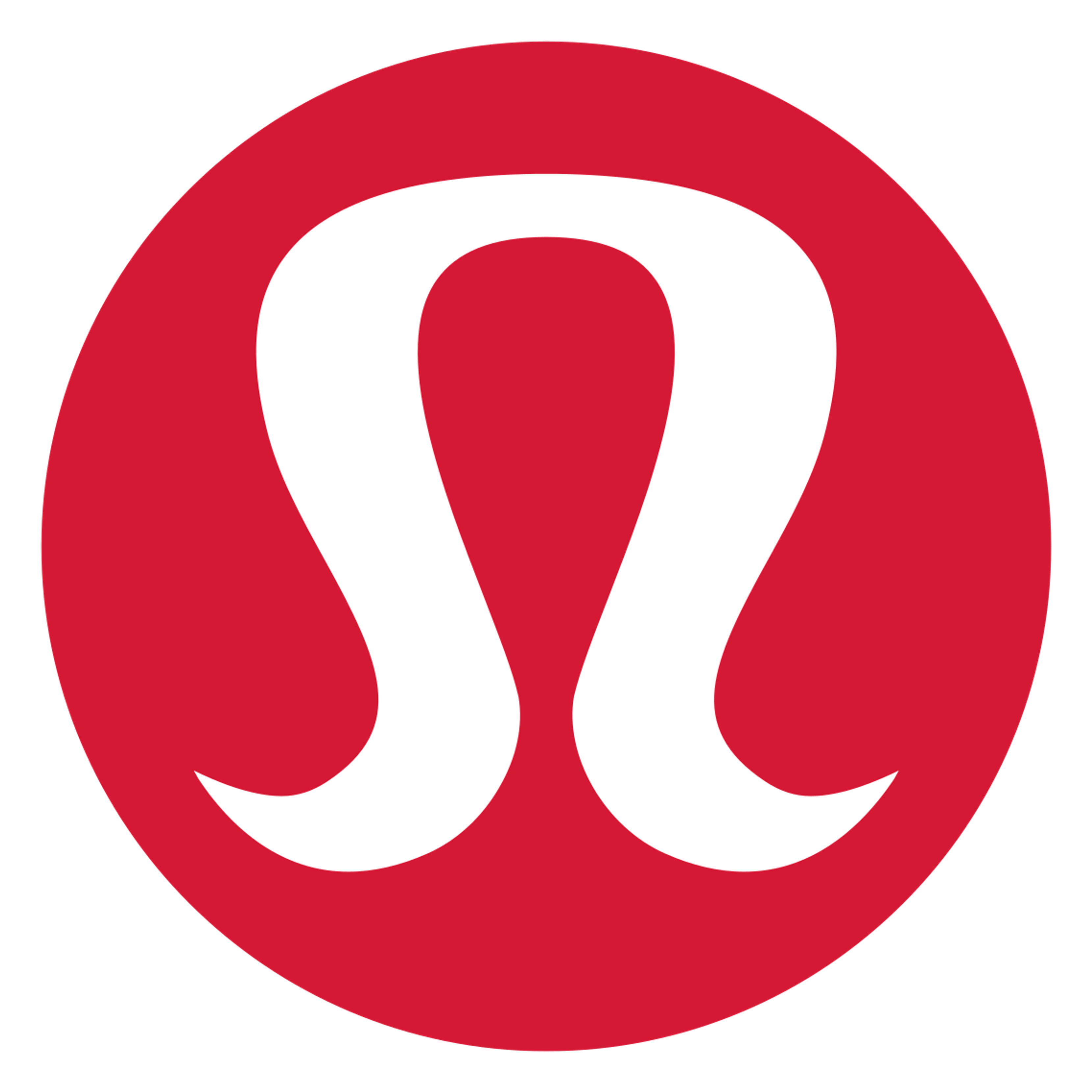 Lululemon logo on a transparent background