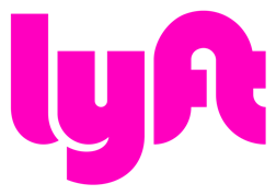 Lyft logo, horizontal version, on a transparent background