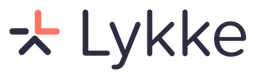 Lykke logo, black wordmark version, on a transparent background
