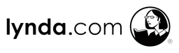 Lynda logo, black wordmark version, on a transparent background