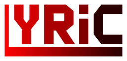 Lyric logo, horizontal version, on a transparent background