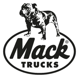 Mack logo, monochrome icon version, on a transparent background