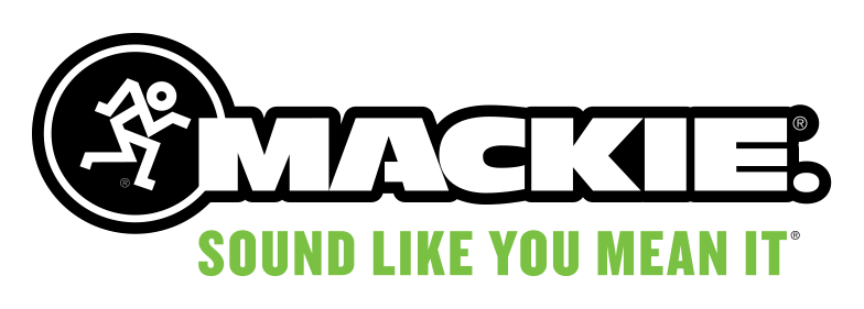 Mackie logo on a transparent background
