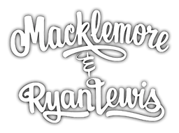 Macklemore logo, monochrome version, on a transparent background