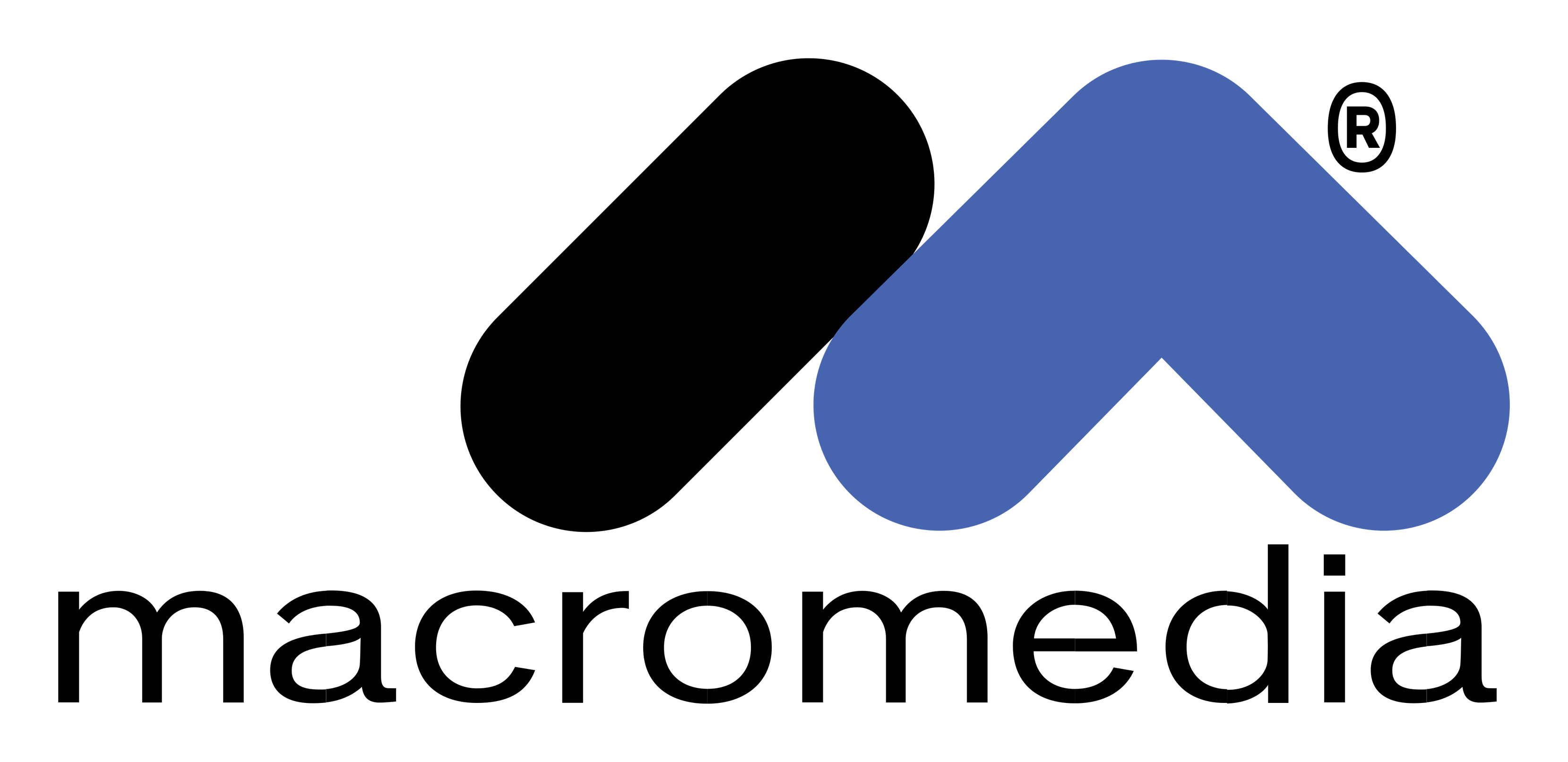 Macromedia logo on a transparent background