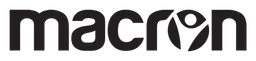 Macron logo, black wordmark version, on a transparent background