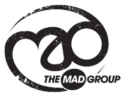 Mad Foot logo, black version, on a transparent background
