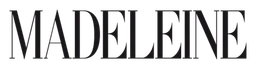 Madeleine logo, black wordmark version, on a transparent background