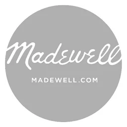 Madewell logo, white icon version, on a transparent background