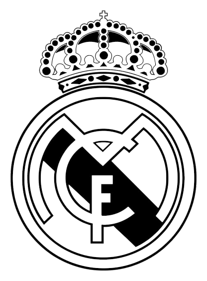Madrid logo, black version, on a transparent background