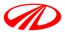 Mahindra Logo, Variante horizontal, auf transparentem Hintergrund