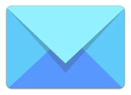 Mail iOS logo, horizontal version, on a transparent background