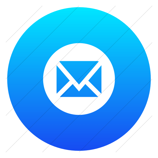 Mail iOS logo on a transparent background