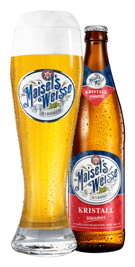 Maisels Weisse logo, horizontal version, on a transparent background