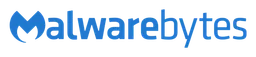 Malwarebytes logo, wordmark version, on a transparent background