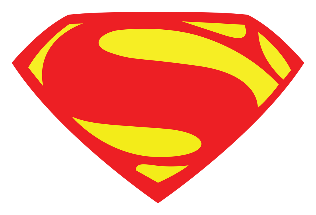 Man of Steel logo on a transparent background
