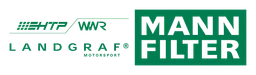 Mann Filter logo, wordmark version, on a transparent background