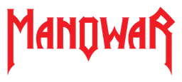 Manowar logo, horizontal version, on a transparent background