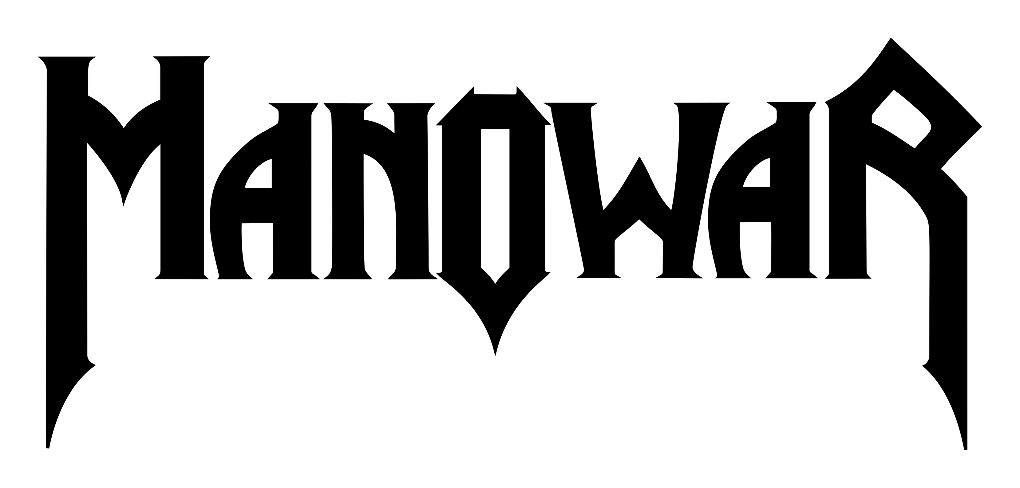 Manowar logo on a transparent background