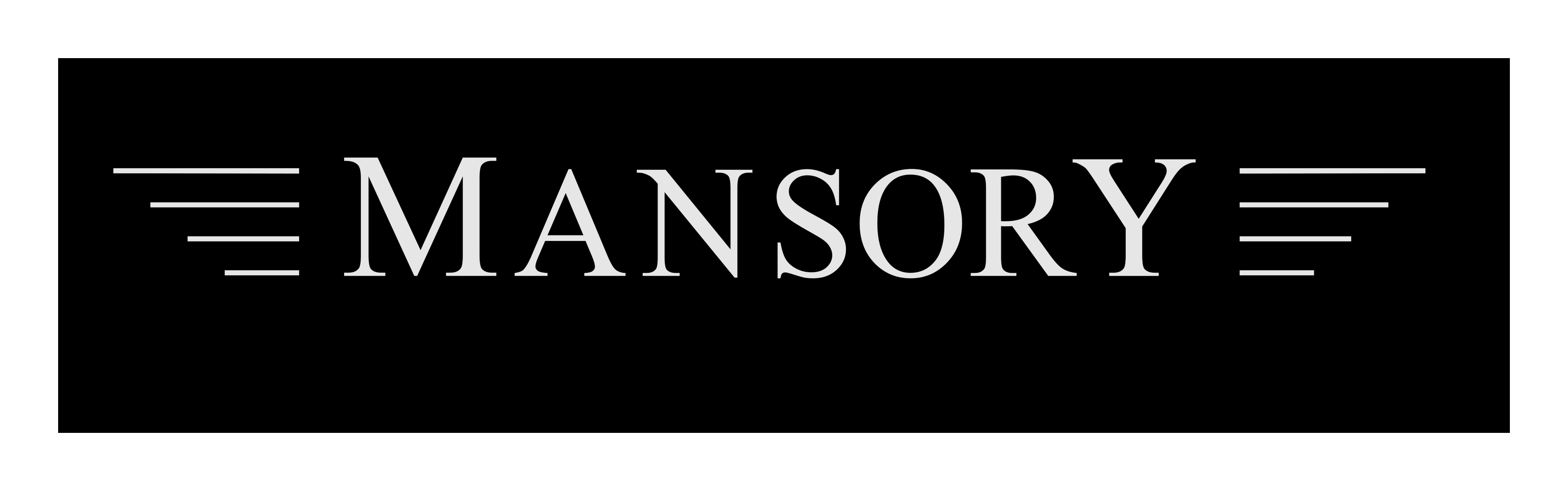 Mansory logo on a transparent background