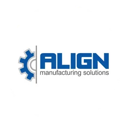 Manufacturing logo, white icon version, on a transparent background