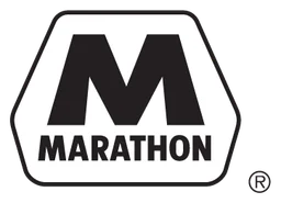 Marathon Oil Logo, Variante monochrom, auf transparentem Hintergrund