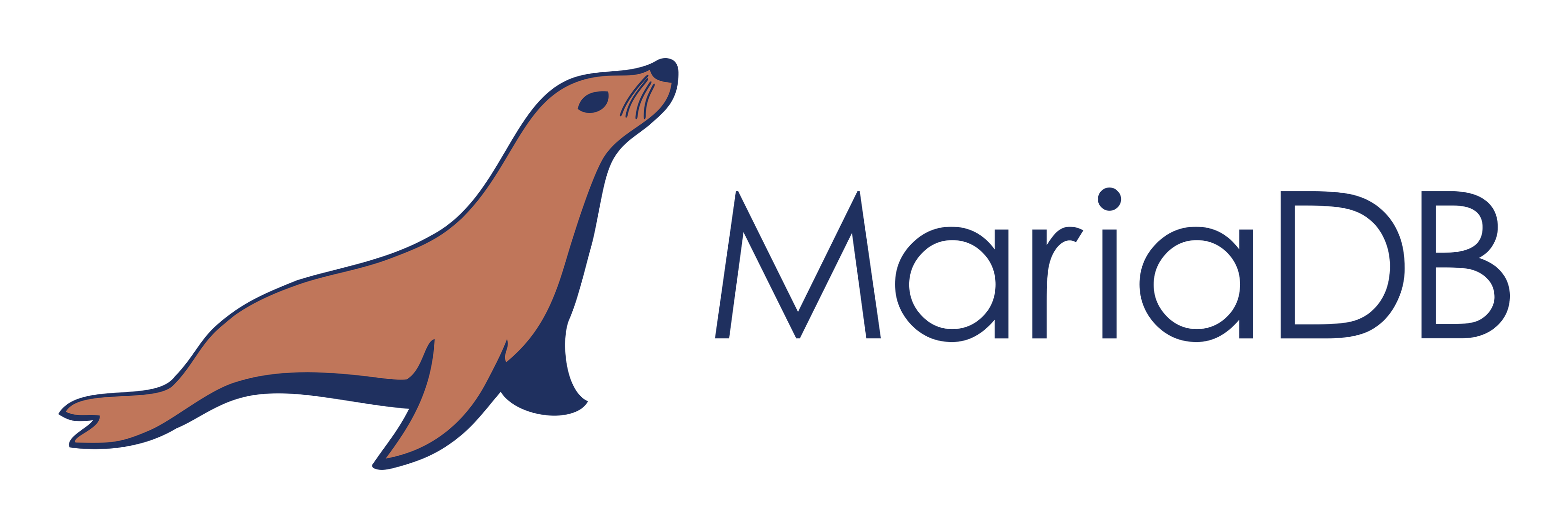 MariaDB logo on a transparent background