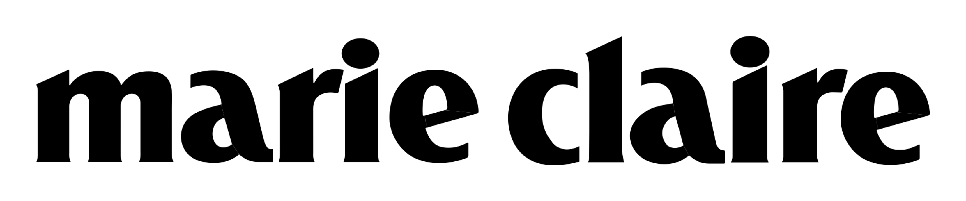 Marie Claire logo on a transparent background