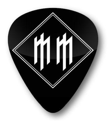 Marilyn Manson logo, black icon version, on a transparent background