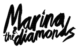 Marina and the Diamonds logo, black version, on a transparent background