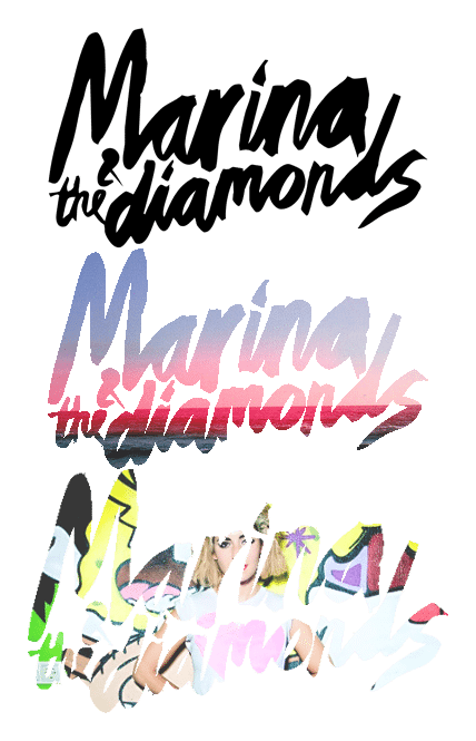 Marina and the Diamonds logo on a transparent background