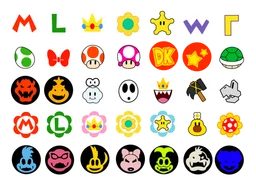 Mario Kart logo, horizontal version, on a transparent background