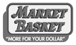 Market Basket logo, monochrome version, on a transparent background