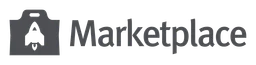 Marketplace logo, monochrome wordmark version, on a transparent background