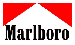 Marlboro logo, horizontal version, on a transparent background