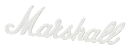 Logo de Marshalls, versión logotipo blanco, sobre fondo transparente