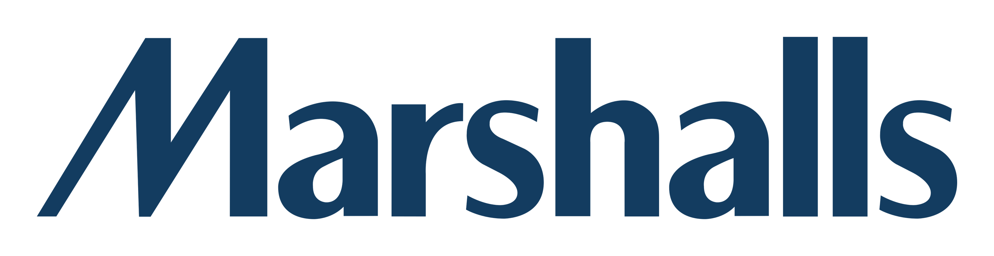 Logo de Marshalls sobre fondo transparente